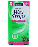 Beauty Formulas Aloe Vera Wax Strips Face & Bikini Line 36 Strips – Gentle Hair Removal