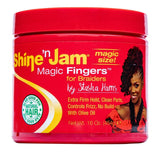 Ampro Shine ’n Jam Magic Fingers Extra Firm Hold 113 / 227 / 454 g – Braiders & Edge Control Gel
