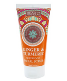 Beauty Formulas Ginger & Turmeric Superfood Facial Scrub 150 ml – Herbal Revitalizing Exfoliator