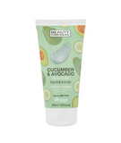 Beauty Formulas Cucumber & Avocado Facial Scrub 150 ml – Refreshing Gentle Exfoliator