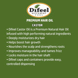 Difeel Castor Premium Natural Hair Oil 75 ml – Growth Boosting & Root Strengthening Treatment