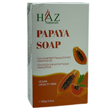 HAZ Naturals Papaya Soap 100 g – Brightening & Blemish Care