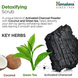Himalaya Herbals Detoxifying Activated Charcoal & Green Tea Scrub 75 ml – Deep Cleansing Exfoliator