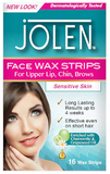 Jolen Facial Wax Strips 16 pcs – Sensitive Skin Hair Removal