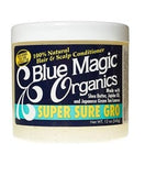 Blue Magic Organics Super Gro 340 g – 100% Natural Hair & Scalp Conditioner with Shea Butter & Jojoba Oil