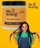 Ma Brown’s Hair & Scalp Pomade with Oatmeal & Honey 226 g – Nourishing Scalp Care & Moisture Pomade