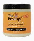 Ma Brown’s Hair & Scalp Pomade with Oatmeal & Honey 226 g – Nourishing Scalp Care & Moisture Pomade