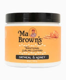 Ma Brown’s Traditional Curling Custard with Oatmeal & Honey 454 g – Curl Definition & Hold Custard