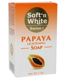 Swiss Soft N White Papaya Herbal Lightening Soap 200 g – Triple Enzyme Brightening Care