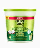 ORS Olive Oil Smooth N Hold Pudding 368 g – Moisturising Styling Gel for Smooth Hold & Shine