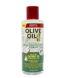 ORS Olive Oil Heat Protection Serum with Coconut Oil 177 ml – Heat Shield & Shine for Smooth Styling