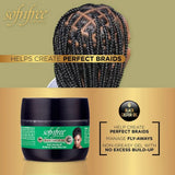 Sof N Free Black Castor Oil Anti-Dandruff Braid & Twist Gel 125 ml – Moisture & Scalp Care