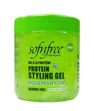 Sof N Free Hair Xpert Rosemary Oil Protein Styling Gel 500 ml – Alcohol-Free Strong Hold