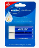 Vaseline Original Lip Care Value Pack 2×4.8g – Essential Moisture for Healthy Lips