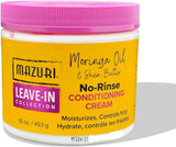 Mazuri Leave-In Collection No Rinse Conditioning Cream 453g – Moisture, Strength & Frizz Control