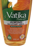 Vatika Naturals Almond Multivitamin Hair Oil 200ml – Moisture Protect Nourishing Hair Oil